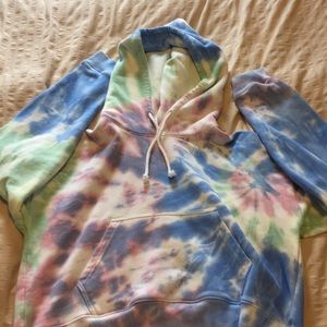 SUPER COZY TNA OVERSIZED CROPPED HOODIE